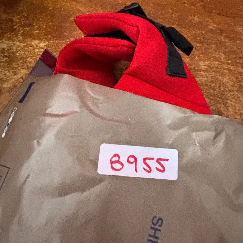 Paws Aboard Dog Life Jacket S Red‎ Lifeguard Pet Safety Vest Reflective Neoprene